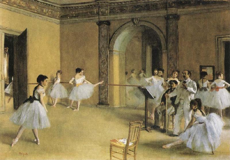 Edgar Degas Dance Class at hte Opera oil painting image